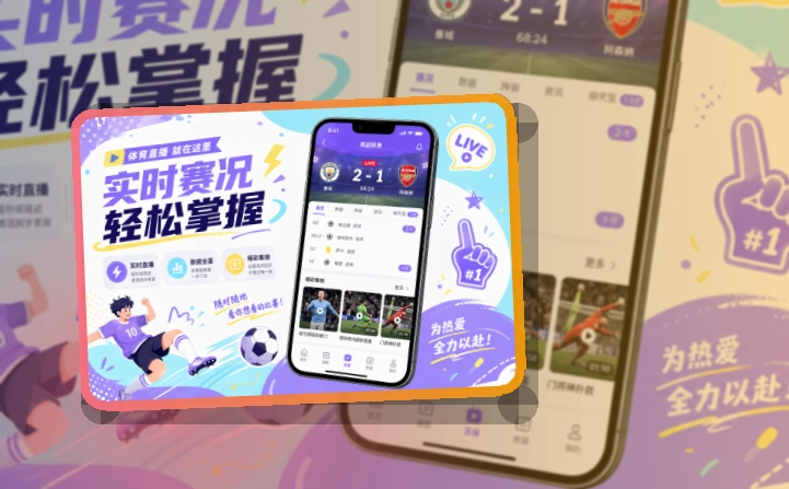 移动观赛入口 · App快速入口 · 电脑手机都能衔接界面展示